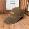 Popular retro old cap smiley face embroidery soft top autumn and winter baseball cap age-reducing modified face hat