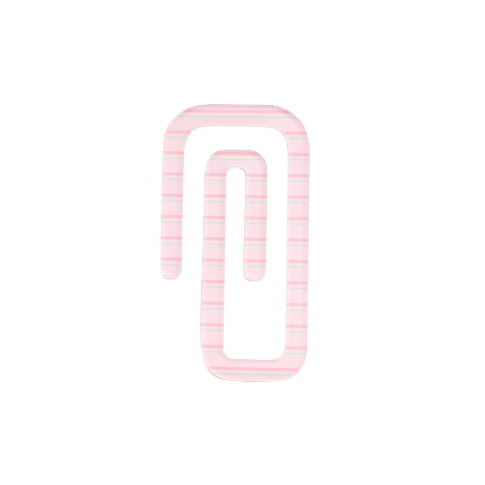 Закладка в форме скрепки, полосатая, креативная, для чтения, мини-маркер страницы книги, книги