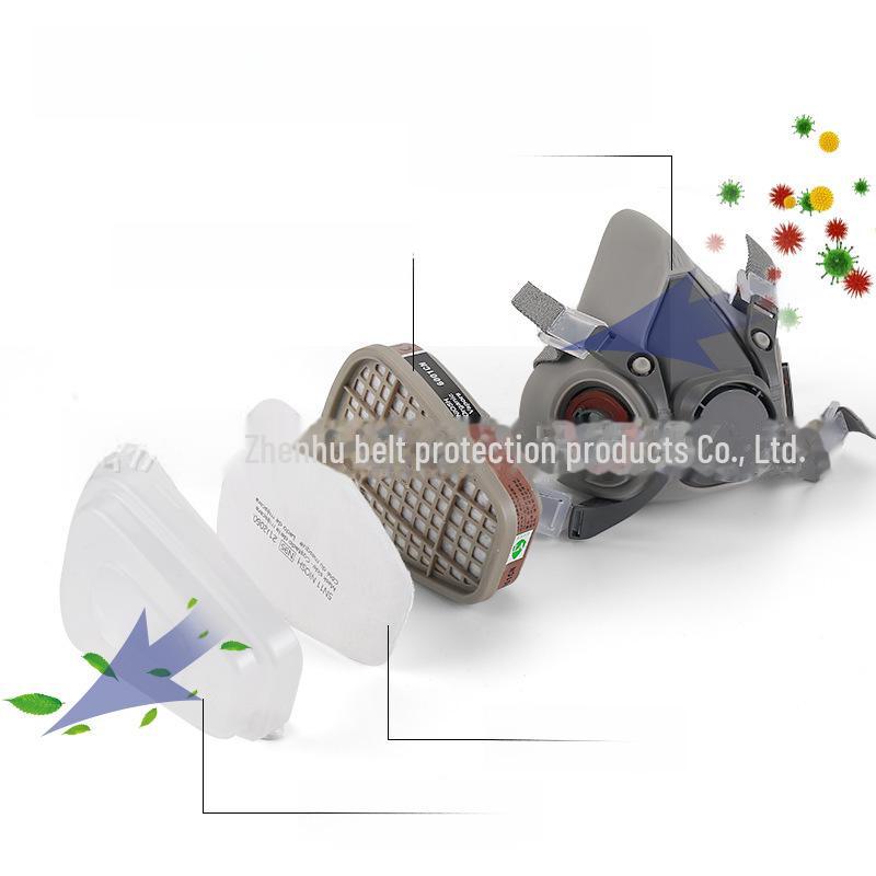 «Защитный противогаз 6200 для защиты от распыляемой краски, пестицидов, химикатов и формальдегида»