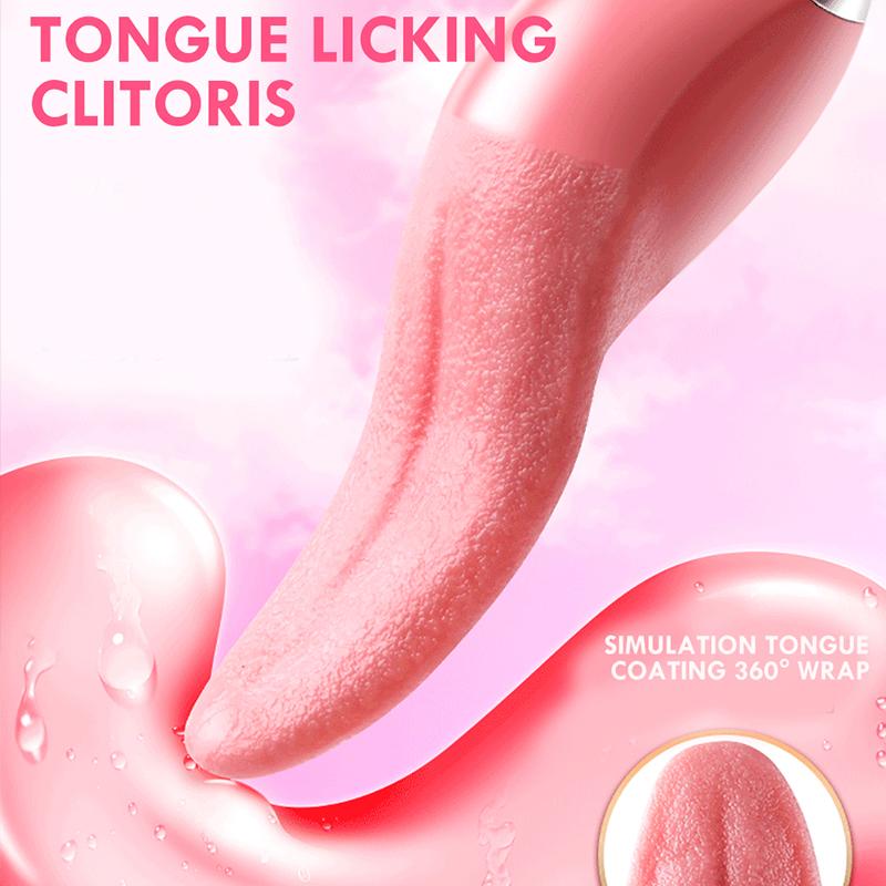 Soft Tongue Licking Vibrator G Spot Clitoral Stimulator Mini Clit Sex Toys for Women Rechargeable Nipple Female Masturbator