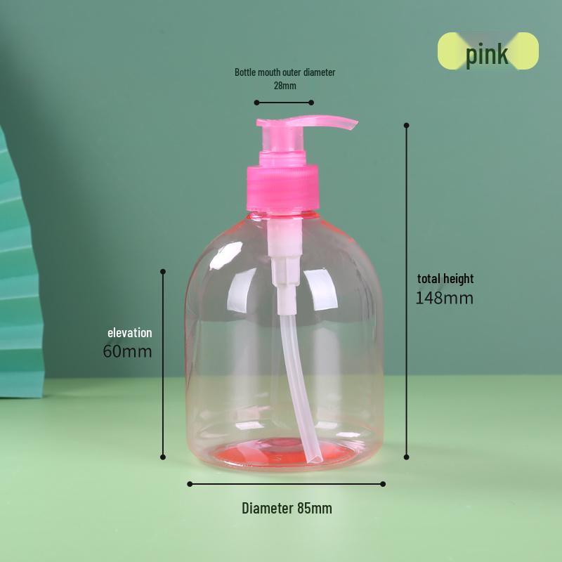 300ml/500ml PET Transparent Pump Hand Sanitizer and Lotion Bottle