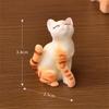 1PC Resin Cats Ornament Kitten Figurine Animal Miniature Fairy Garden Doll House Decoration DIY Micro Landscape Home Decoritions
