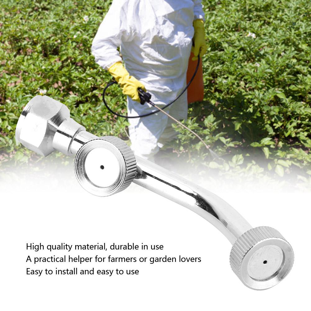 G1/4 Двойная насадка из нержавеющей стали Веерообразная распылительная насадка для сельского хозяйства Электрический опрыскиватель Аксессуар