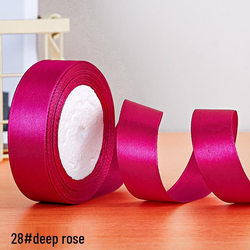Полиэстеровая атласная лента 2,5 см для подарочной коробки и аксессуаров для волос