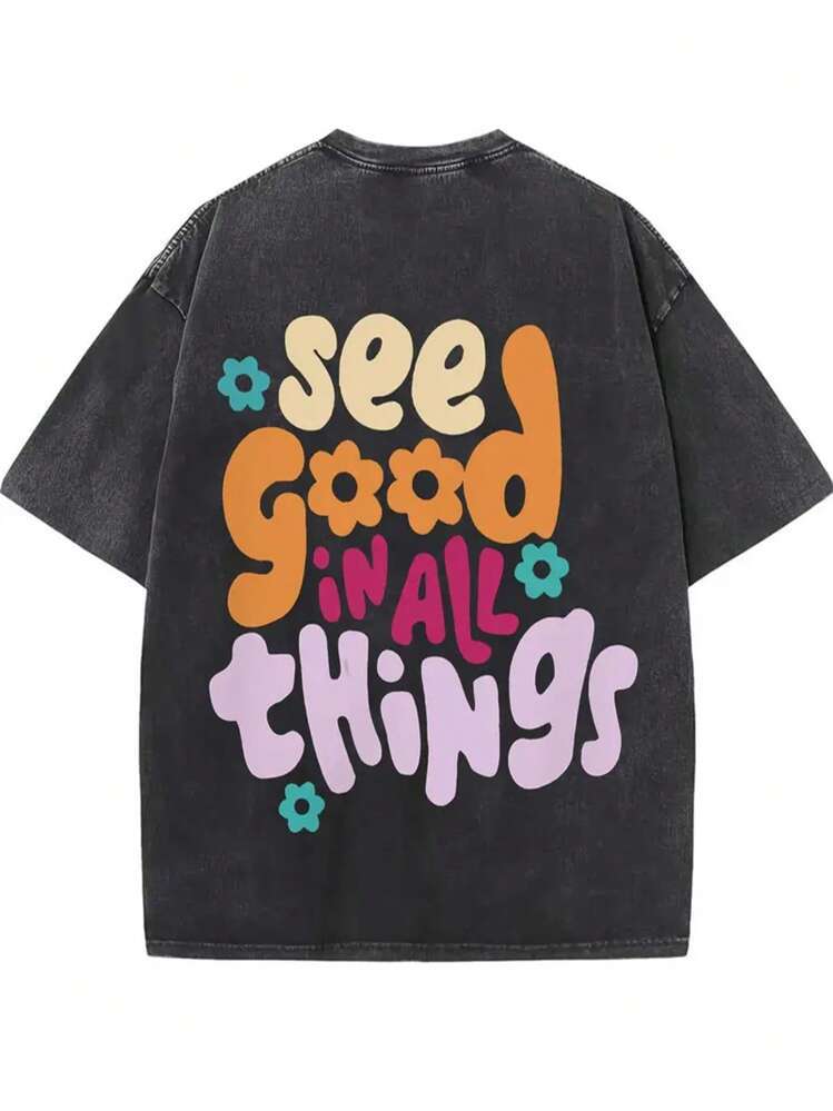 Everything Is Beautiful, Printed, Washed For Japanese T-Shir