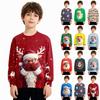 Рождественский свитшот для мальчиков и девочек, уродливая рождественская футболка, свитшот с круглым вырезом, для малышей, с длинным рукавом, пуловер, наряд, топы