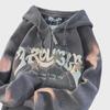 Женский винтажный вельветовый кардиган с капюшоном Star — свободный крой, модный уличный стиль для весны и осени