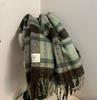 Women's Plaid Scarf: Warm, Thick, Korean-Style Neck Warmer for Autumn/Winter 2025
