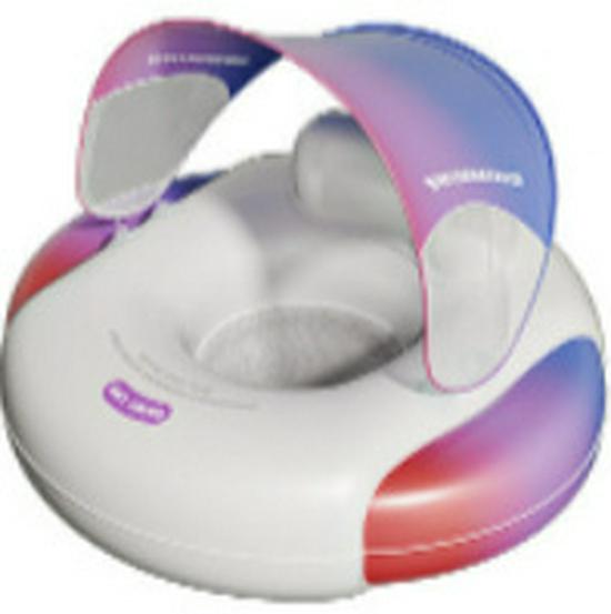 Прочный детский надувной плавательный круг толкающего типа