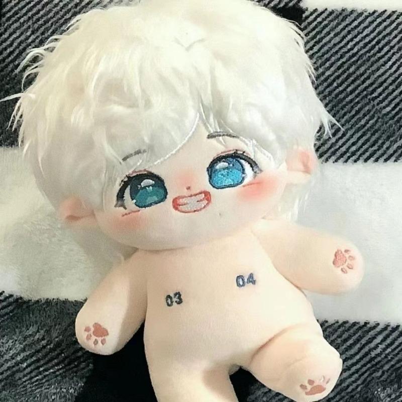 20cm Anime Attribute SongYaXuan White hair Cosplay Plush Doll Cotton Body Dress Up Clothes Outfit Stuffed Toys