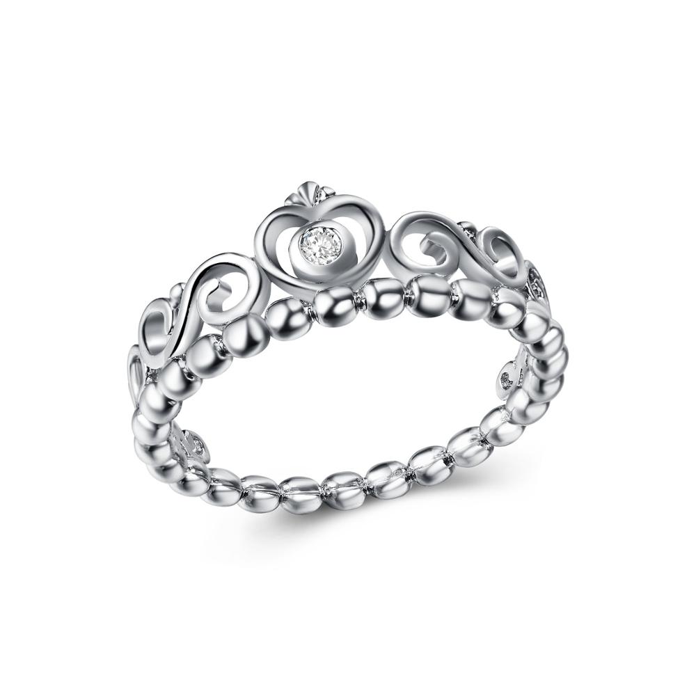 Huitan Причудливое кольцо с короной для женщин Лучший подарок на годовщину для девушки Элегантное женское кольцо для танцевальной вечеринки Модные ювелирные кольца