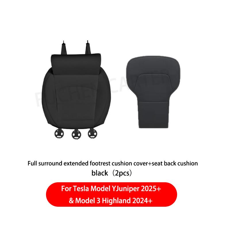 For Tesla New Model Y Juniper Model 3 Highland Leg Support Extension Seat Cover Memory Foam Extender Cushion Interior Accessorie