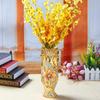 Большая декоративная керамическая напольная ваза 60 см, роскошная золотая интерьерная креативная ваза для цветов, цветочный горшок Jarron, домашний декор, эстетика AA50VA