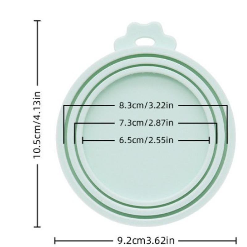 Крышка для консервной банки для сохранения свежести, герметичная для кошачьего и собачьего корма, из силиконового материала «три в одном», простая в использовании и удобная