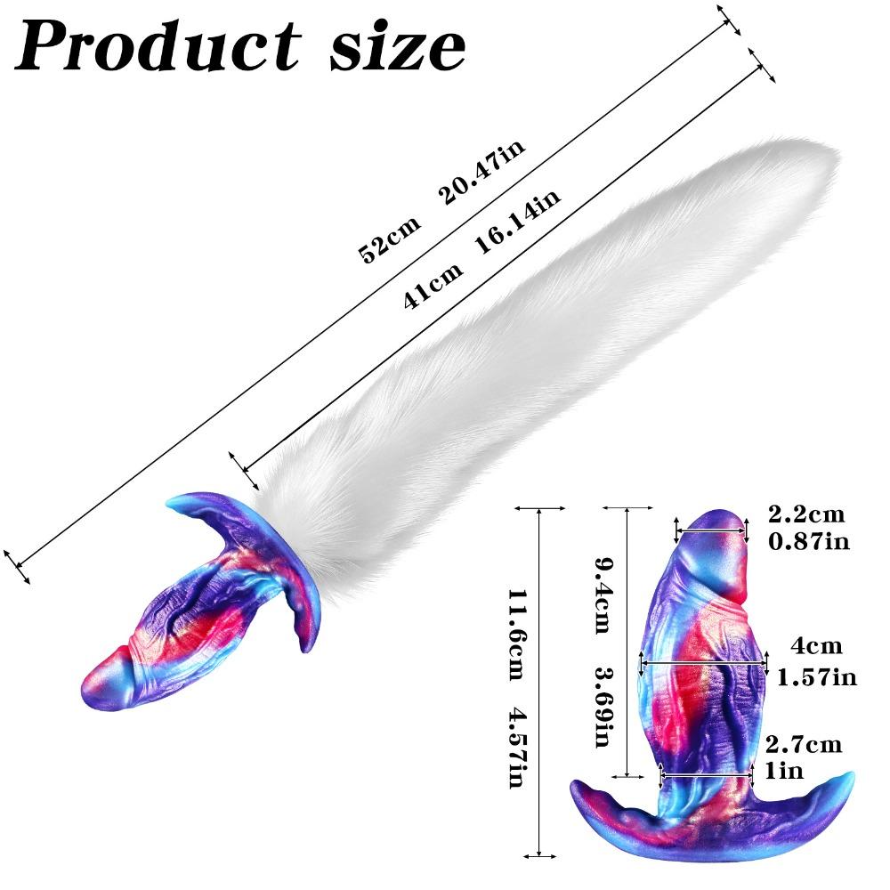 Реалистичный Мягкий Хвост Анальная Пробка SM Игрушка для Бондажа Неправильной Формы Задняя Пробка Взрослая Интимная Секс-Игрушка