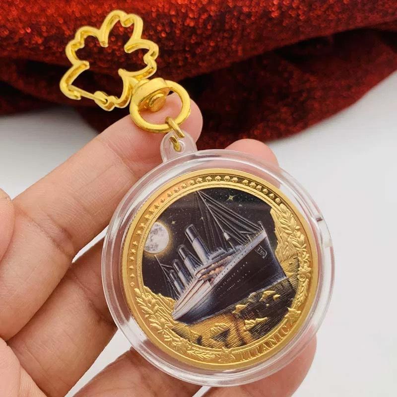 Титаник, корабль, посеребренная цветная печатная памятная медаль, ремесленная креативная монета, сувенирная монета