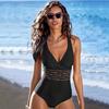 Sexy One Piece Swimsuit Women Cross Bandage Backless Swimwear Female Push Up Monokini Bathers Bathing Suits Beachwear Swim
