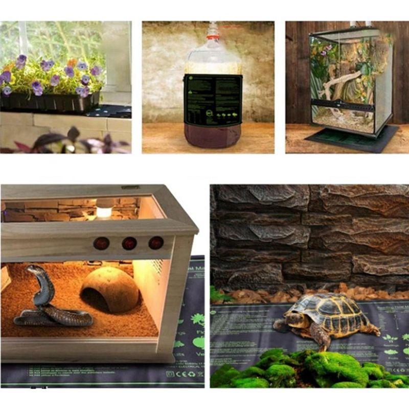 Plant Heating Mat Pets Warm Pad Incubator 6-Speed Thermostat Timed Nurturing Waterproof Greenhouse Mats Easy Install (B)EU Plug