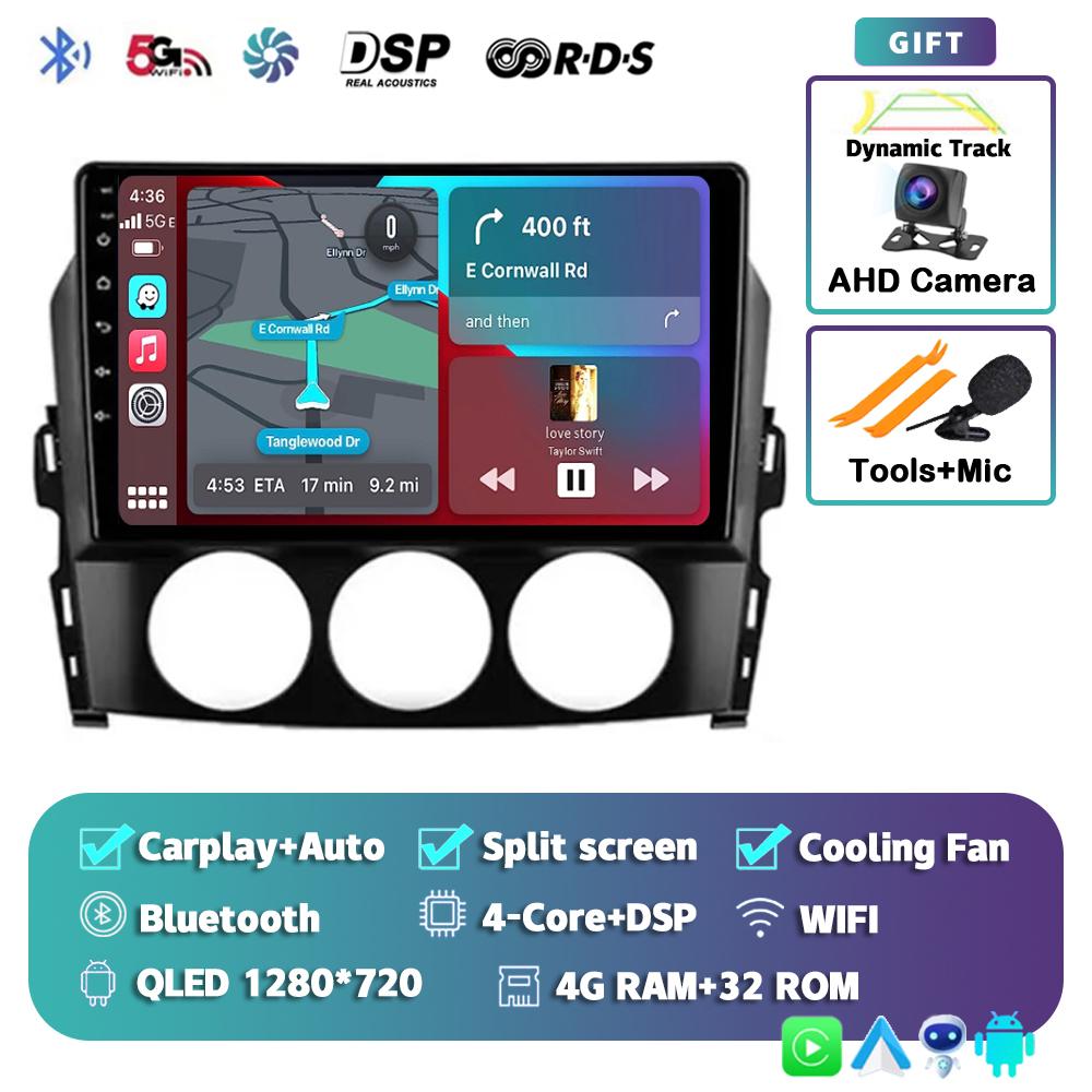 Android 14 Carplay Auto Car Radio For Mazda MX-5 MX5 III 3 NC Miata 2008-2015 Multimedia Video Player GPS Stereo 2din Head Unit