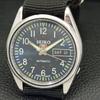 ЯПОНИЯ 6309A ВИНТАЖНЫЕ МУЖСКИЕ АВТОМАТИЧЕСКИЕ ЧАСЫ SEIKO 5 С ЦИФЕРБЛАТОМ СИНЕГО ЦВЕТА a701328-5