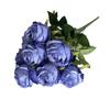 9 Heads Rose Artificial Flower Multicolor Flower Bouquet Lifelike Flowers  Party Supplies