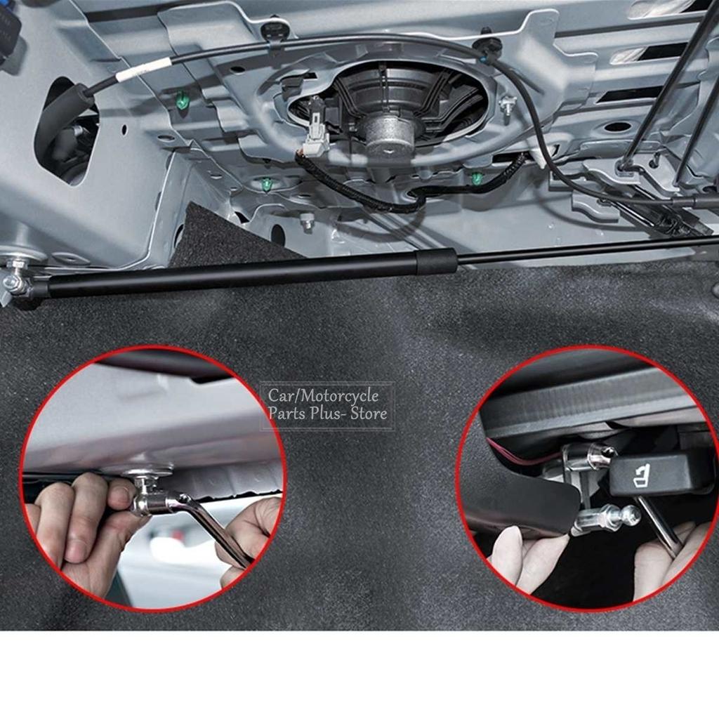 Black 2pcs Automatic Rising Gas Struts Shock Lift Supports Struts Front Fit For Honda Civic Sedan 4-Doors 2016-2020