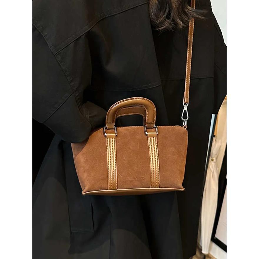 Сумка-тоут в стиле ретро с матовым эффектом, женская, осень-зима, новые сумки-подушки, высококачественные фактурные женские сумки через плечо для поездок на работу