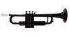 ZO Plastic Trumpet Black TP-05BK Color (Black Trim)