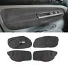 4 шт. Для VW Golf 4 MK4 Bora Jetta 1998 1999 2000 2001 2002 2003 2004 2005 Только для 4-дверного автомобиля Накладка на панель подлокотника Замшевая кожаная отделка