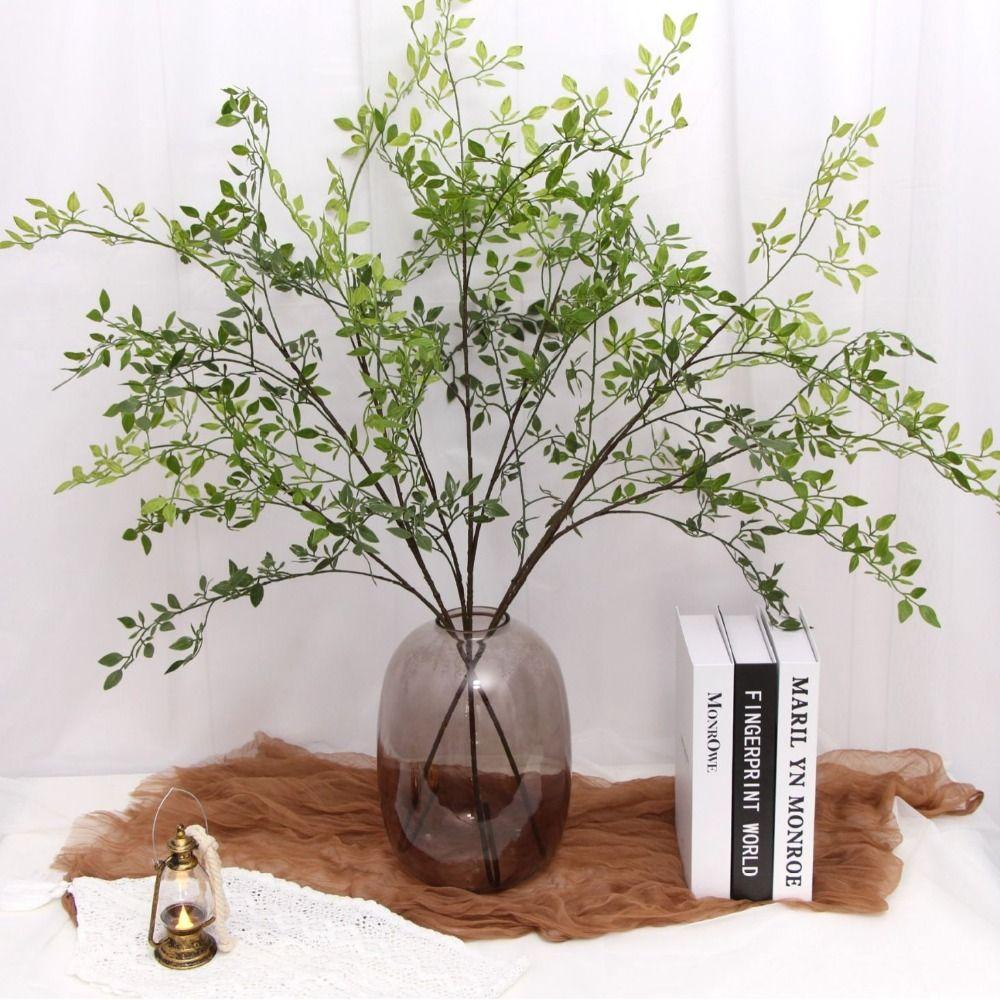 Handmade Artificial Nantian Bamboo Branch Long Fake Plants Simulation Nantian Bamboo  Party Decor