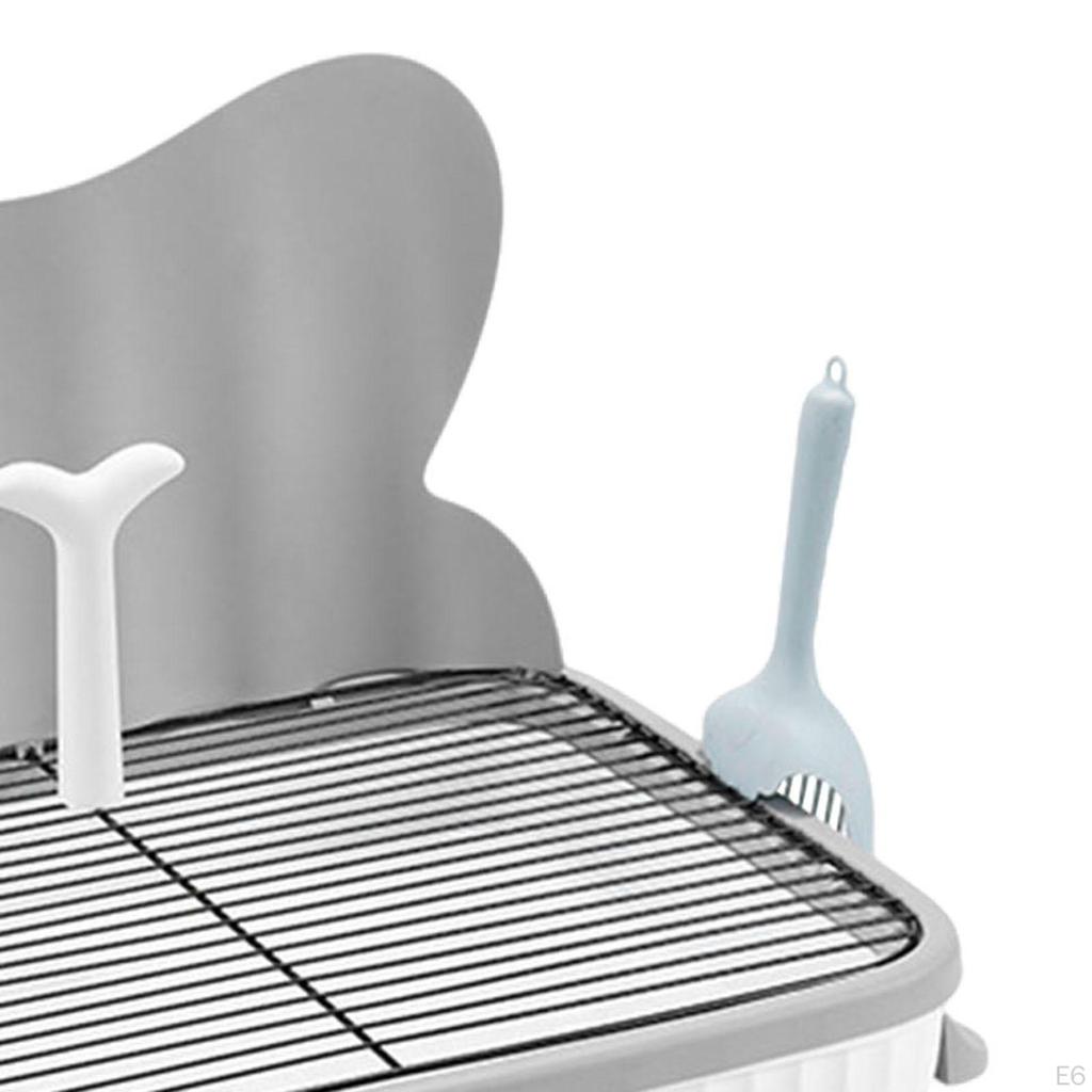 Туалет для собак Лоток для щенков для дома Легко чистить Прочный с бортиком Столбик для мочеиспускания Нескользящая решетка для