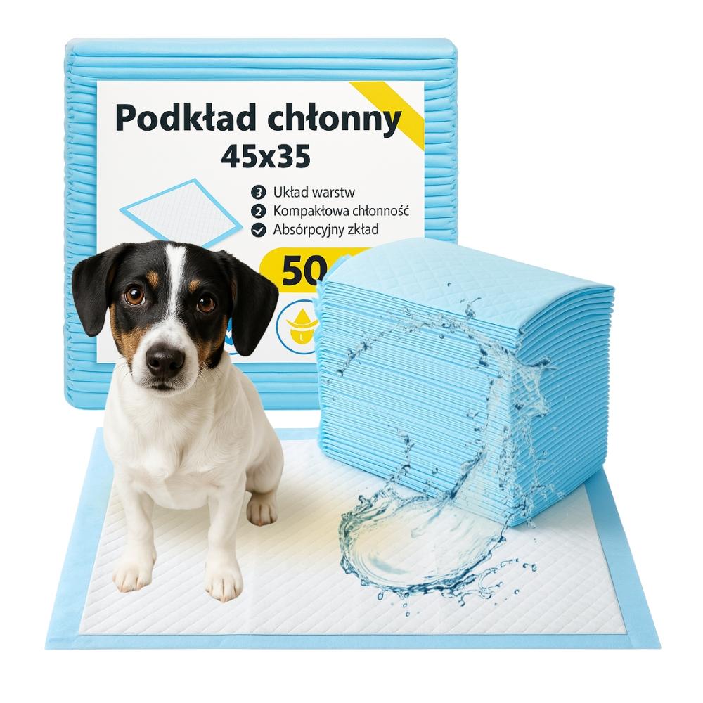 Absorbent Hygienic Pads for Animals 60X40 - 50 Pieces