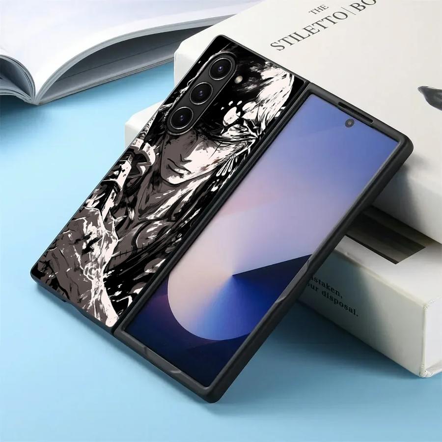 Чехол для Samsung Galaxy ZFold5 ZFold6 Z Fold 7 6 5 4 3 ZFold3 ZFold4 ZFold7 с аниме Зоро и Луффи, задняя крышка телефона
