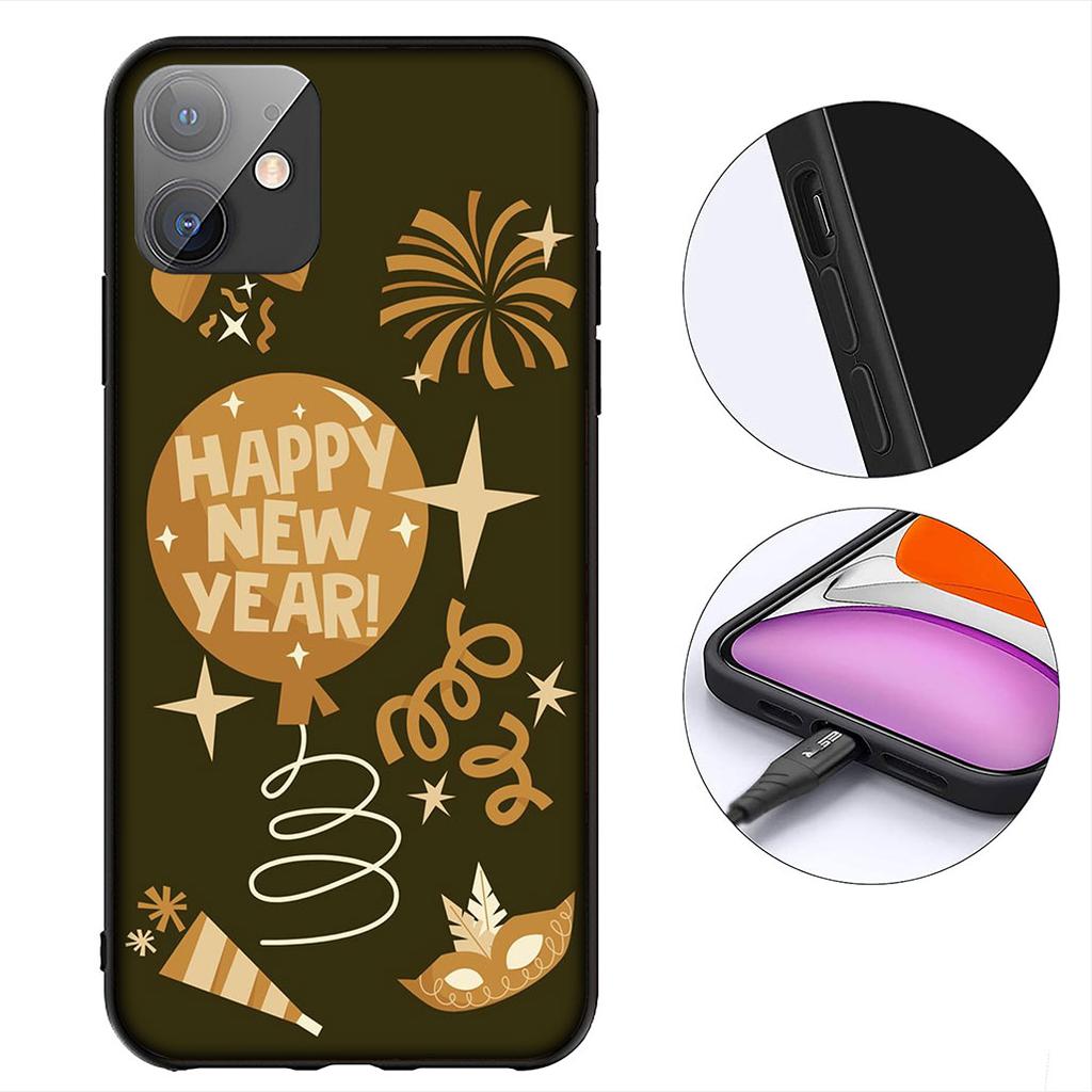 Happy New Year Christmas Tree Deer Cover for Samsung Galaxy A04 j7 J5 J2 Prime J8 A01 A02 A03 A56 A42 M06 M16 M56 M23 M55 Case