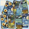 Чехол для телефона Samsung Galaxy S25 S24 S23 iPhone 16 15 Xiaomi Redmi Note 14 13 12 16E X 11 Pro Max OPPO Moto Huawei Design Van Gogh Starry Night Cover