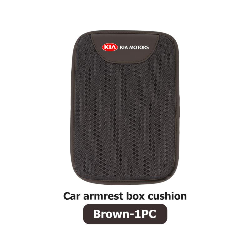 AABIW1 Car Center Console Box Ice Silk Protector Pad Armrest Pad Non-slip Mat For KIA Ceed Rio K5 K2 Optima Cerato Venga Sedona Forte