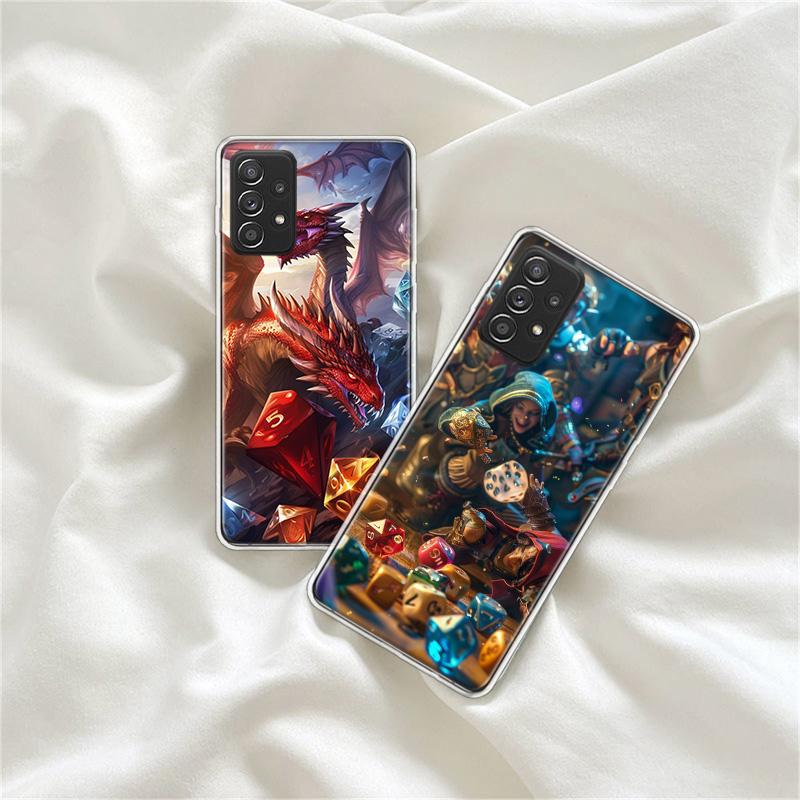 Чехол для телефона Game D-Dungeons D-Dragons D-DND для Samsung A54 A57 A37 A17 A14 A15 A12 A24 A34 A55 A35 A25 A52S A07 A05S A04S A22 A3