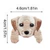 Chic & Easy-Apply Black Cartoon Puppy Embroidery Patch: Iron-On/Sew-On for Fashion Upgrade & Repair - Instant Style