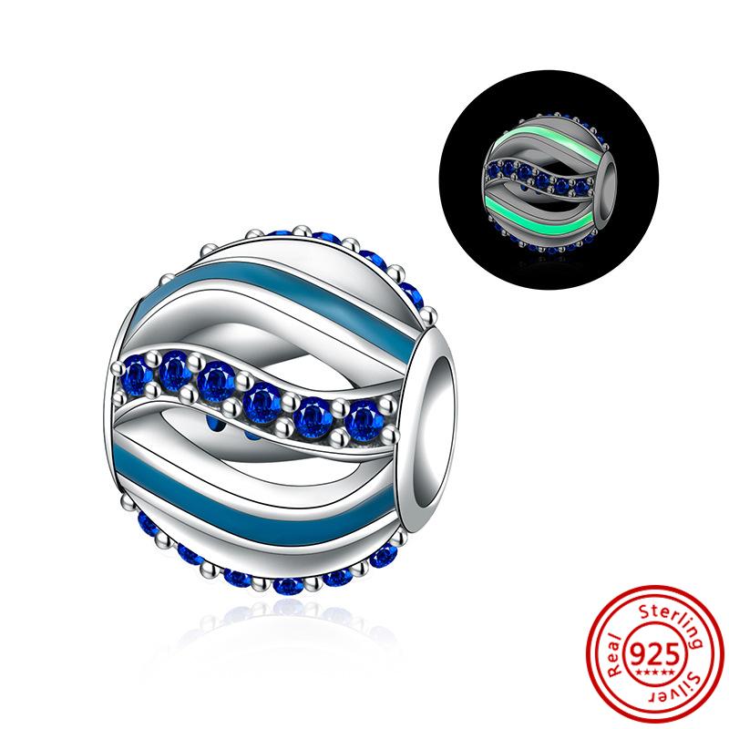 100% серебро S925, Ловец снов, яблоко, солнце, светится в темноте, светлячок, звезда, висячие подходят, оригинальные подвески, браслет, женские ювелирные изделия