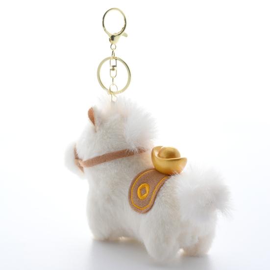2026 Год Лошади Плюшевый Мультяшный Юаньбао Пони Брелок Подвеска Каваий Фигурка Лошади Настольное Украшение Милое Украшение для Рюкзака Подарок