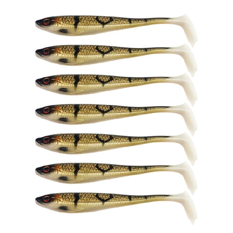 7 шт. Рыболовная приманка для форели, судака, плавательные приманки, рыболовные приманки, плавательные приманки с лопаточным хвостом, искусственные приманки для морской воды