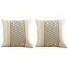 2 Pcs 45*45cm Throw Pillowcase Bohemian Color Matching Square Shape Bedroom Living Room Sofa Decoration Pillowcase Pillow Cover