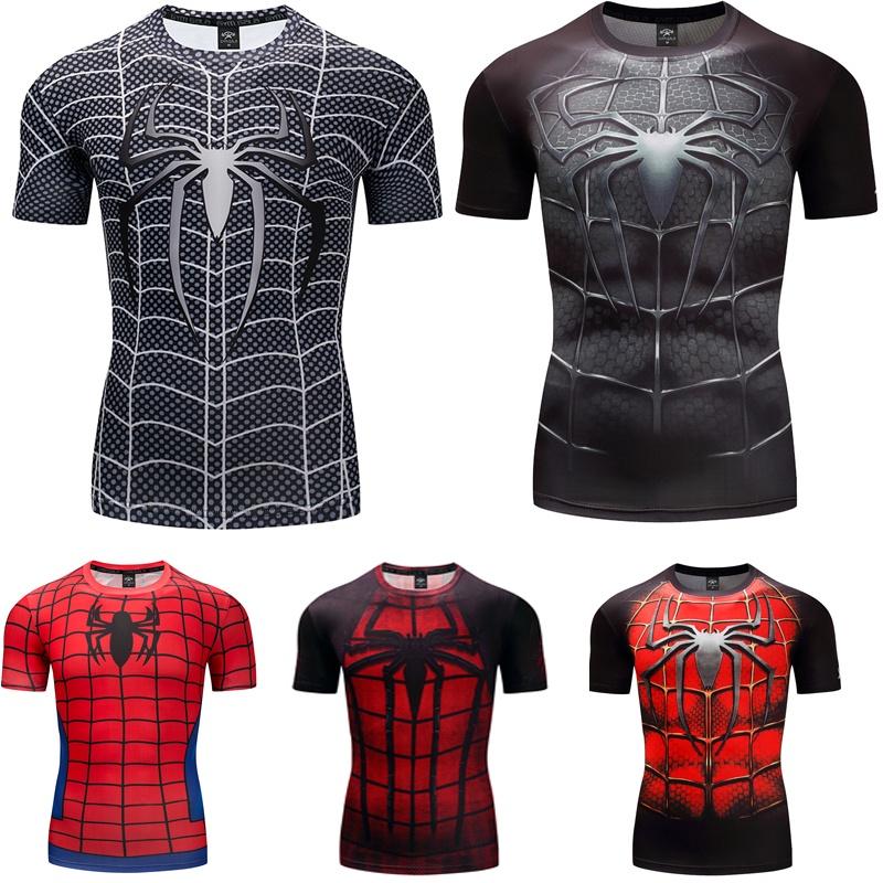Stylish Spider-man Short Sleeve Sport Shirt For Men With Premium Quality Fabric