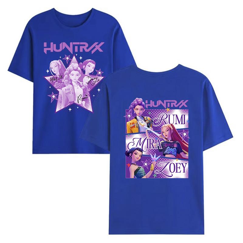 Trendy Streetwear 100 Cotton Kpop Kpop Demon Hunters Graphic TShirt Unisex Women Fashion Casual Unisex Girls Top Tee Oversize