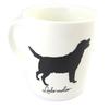[M6822] — Кружка с изображением «Лабрадора» цвета слоновой кости.