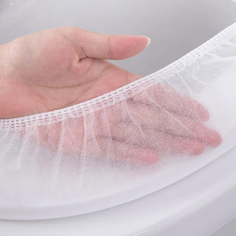 1 шт. Нетканый одноразовый чехол для сиденья унитаза, экологически чистый туалетный коврик