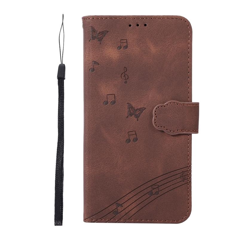 Embossing Butterfly Skin Feel Leather Wallet Case with Cartoon Bear Photo Frame for iPhone Samsung Xiaomi Huawei OPPO Stand Holder Magnetic Flip Cover