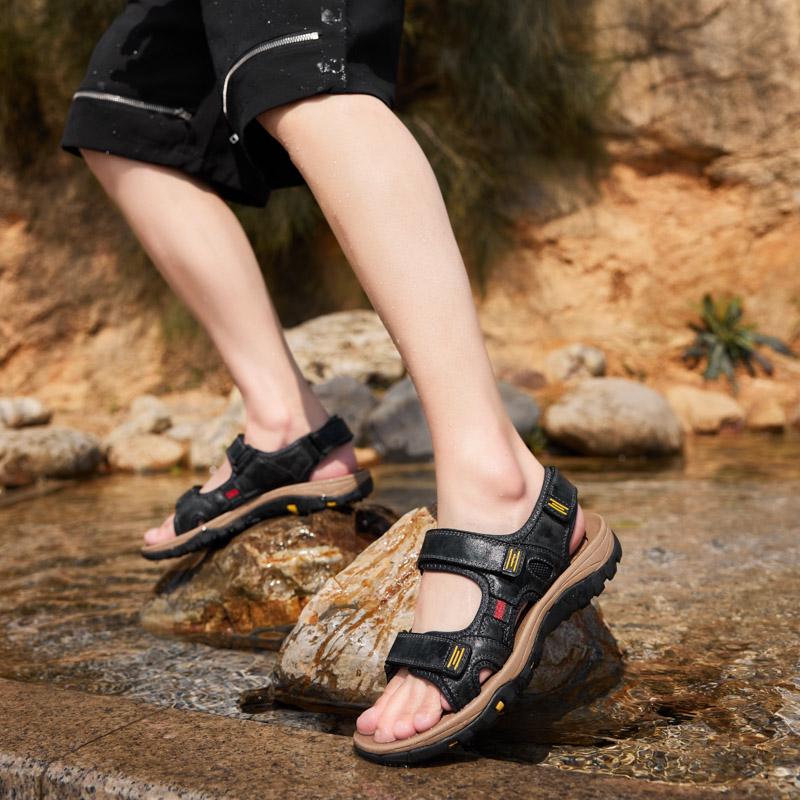 Мужские летние пляжные сандалии, обувь для прогулок, мужские сандалии, размеры 38-48