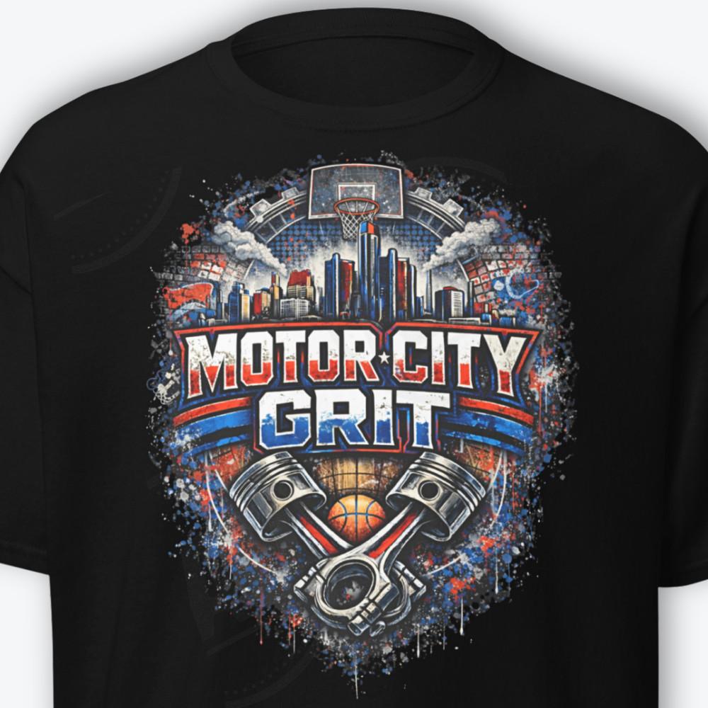 Motor City Grit Shirt Detroit Basketball Pistons Fan Tee Detroit Grit Shirt Unisex T-Shirt