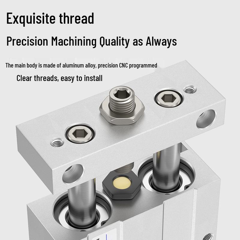 Pneumatic Adjustable Double Shaft Slide Table Cylinder, STMB10/16/20/25-100/125/150/200